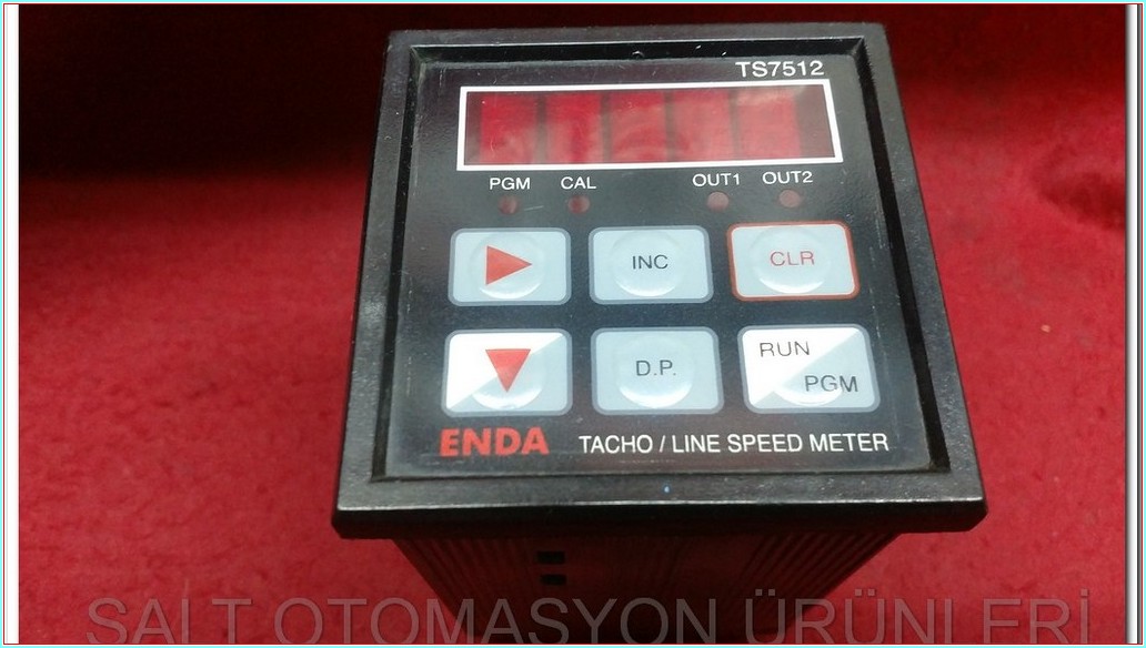 ENDA TS7512 TACHO LINE SPEED METER 5 HANELİ HIZ VE DEVİR SAYICI